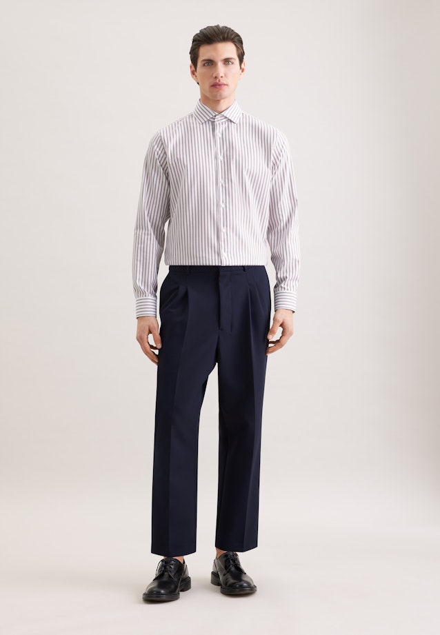 Shaped Chemise d'affaires Rayures in Marron |  Seidensticker Onlineshop