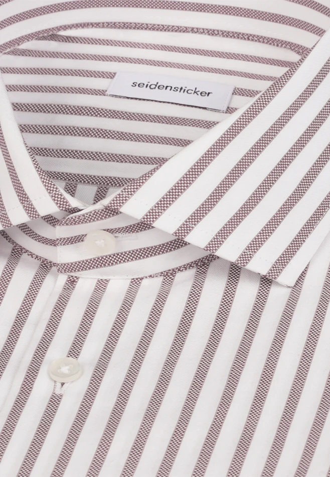 Shaped Chemise d'affaires Rayures dans Marron | Boutique en ligne Seidensticker