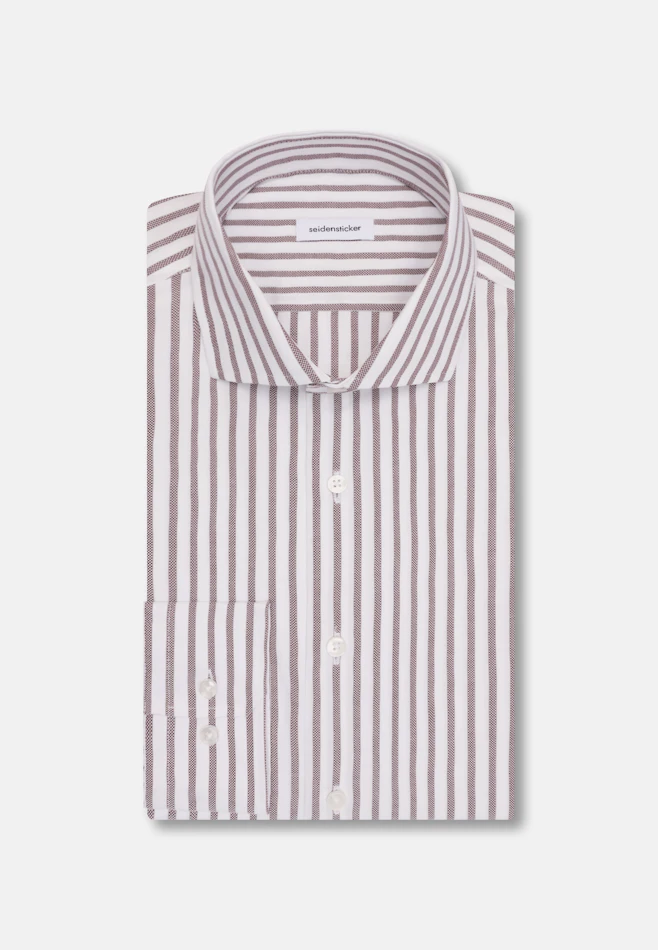 Shaped Chemise d'affaires Rayures dans Marron | Boutique en ligne Seidensticker