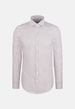 Shaped Business Hemd Gestreift in Braun |  Seidensticker Onlineshop