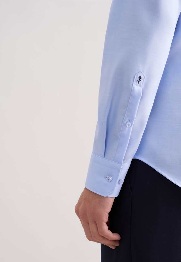 X-Slim Business Hemd Uni in Mittelblau |  Seidensticker Onlineshop