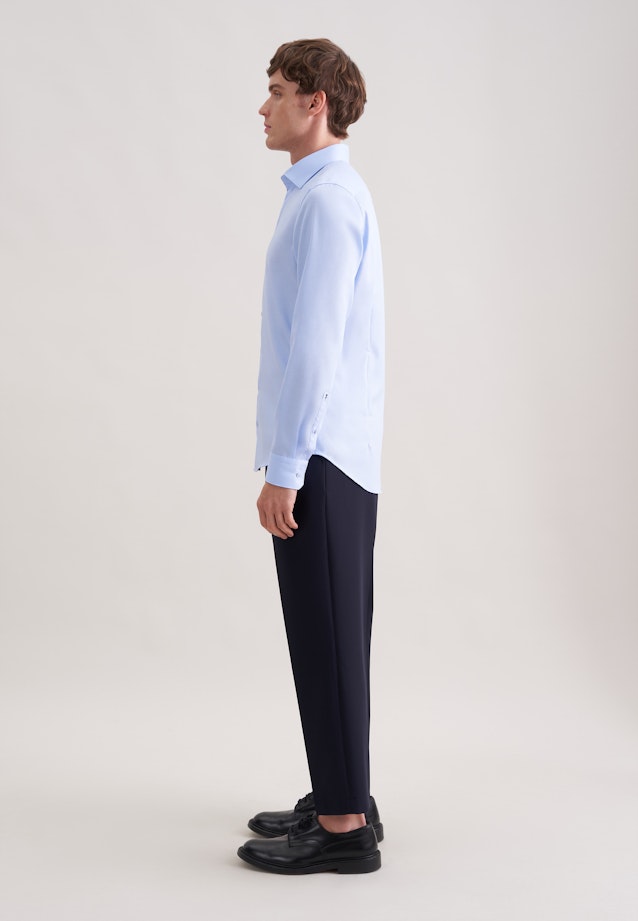 X-Slim Business Hemd Uni in Mittelblau |  Seidensticker Onlineshop