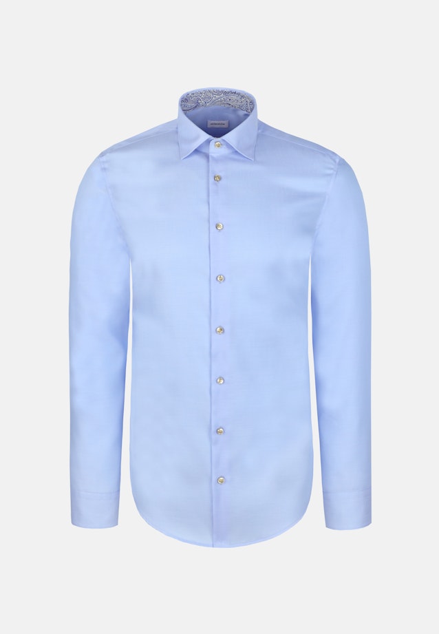 X-Slim Business Hemd Uni in Mittelblau |  Seidensticker Onlineshop