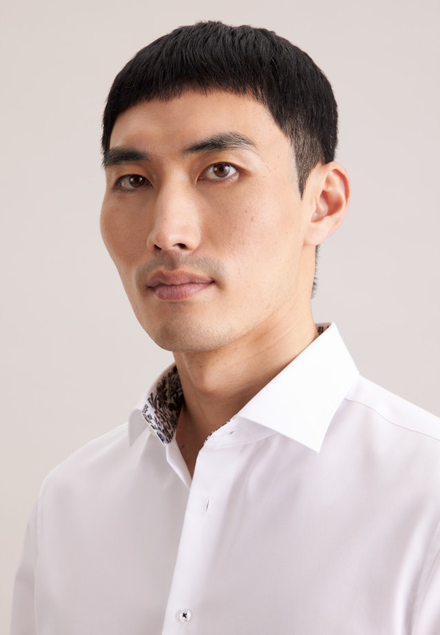 Slim Business Hemd Uni in Weiß |  Seidensticker Onlineshop