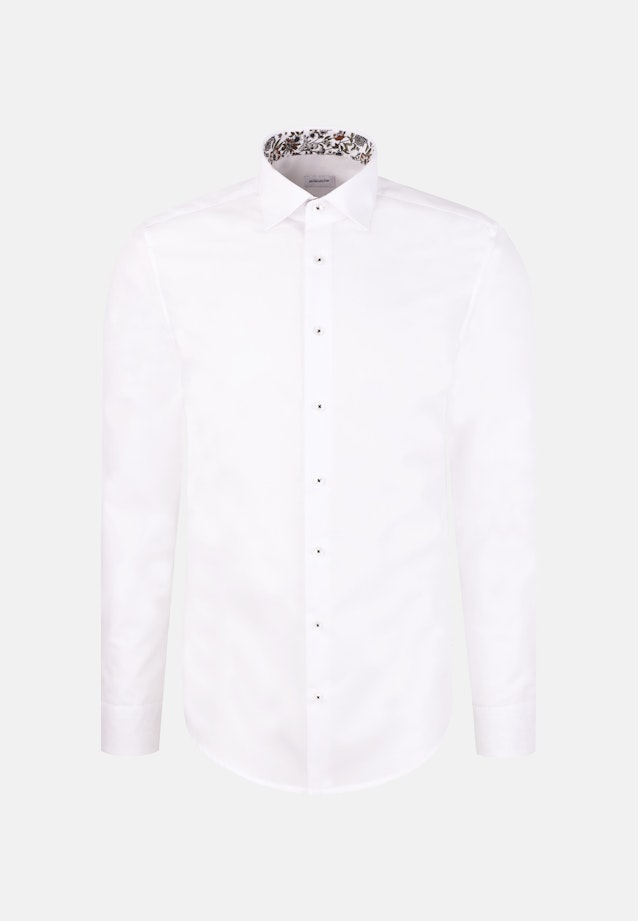 Slim Business Hemd Uni in Weiß |  Seidensticker Onlineshop
