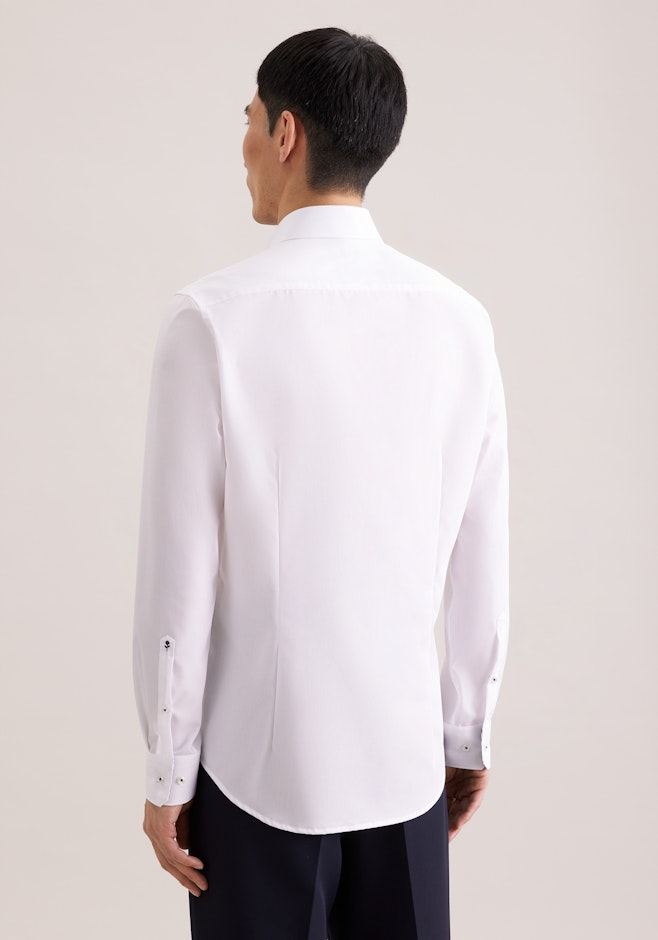 Shaped Chemise d'affaires Uni dans Blanc | Boutique en ligne Seidensticker