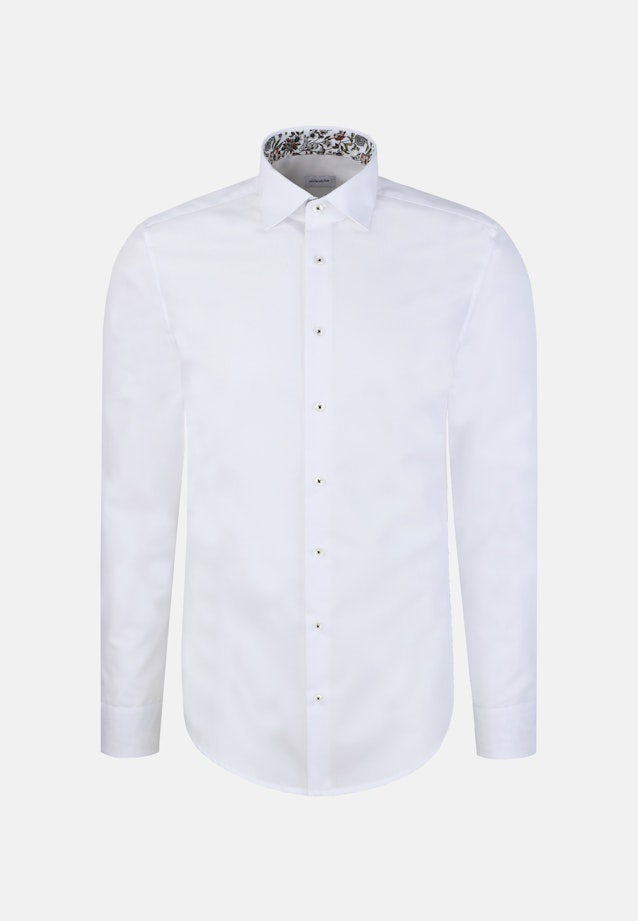 Shaped Business Hemd Uni in Weiß |  Seidensticker Onlineshop