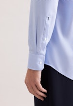 Regular Business Hemd Struktur in Mittelblau |  Seidensticker Onlineshop