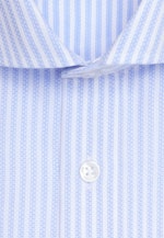 Shaped Business Hemd Gestreift in Mittelblau |  Seidensticker Onlineshop