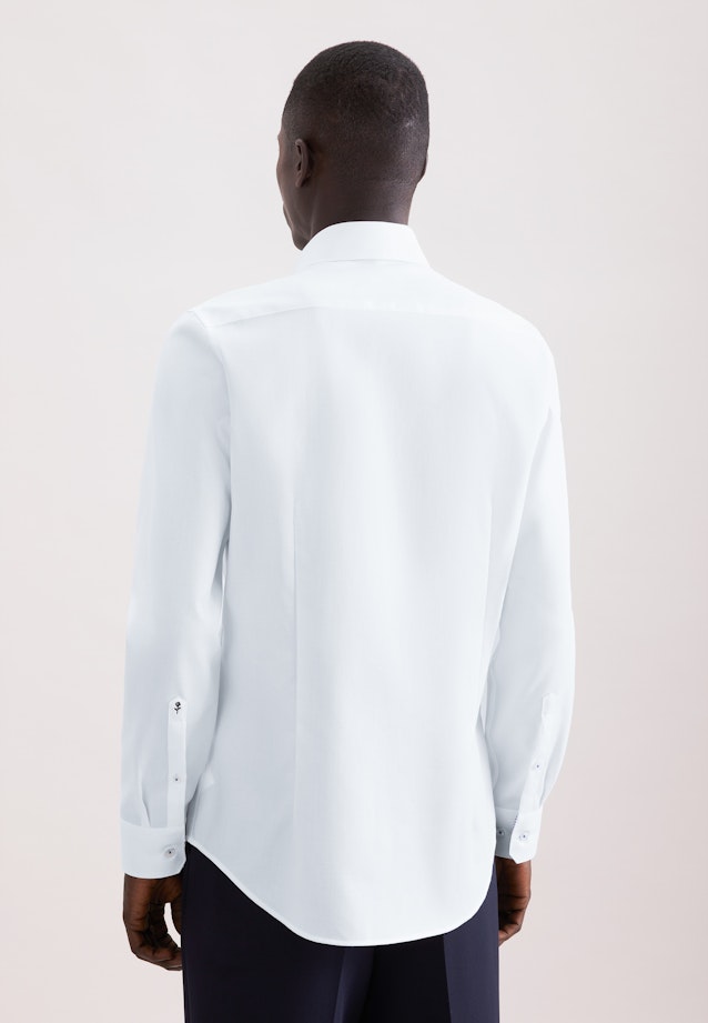 Shaped Business shirt Structure in Weiß |  Seidensticker Onlineshop
