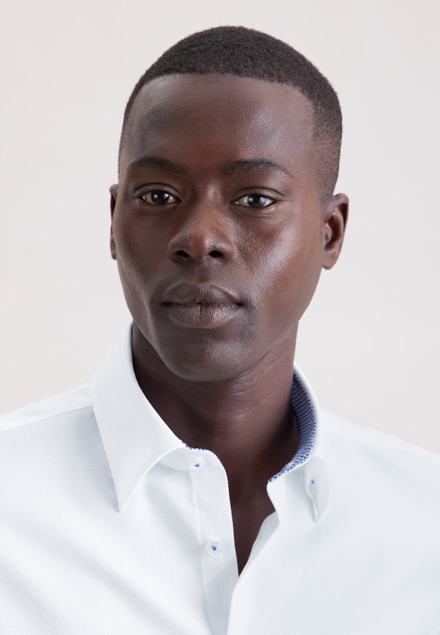 Shaped Business shirt Structure in Weiß |  Seidensticker Onlineshop