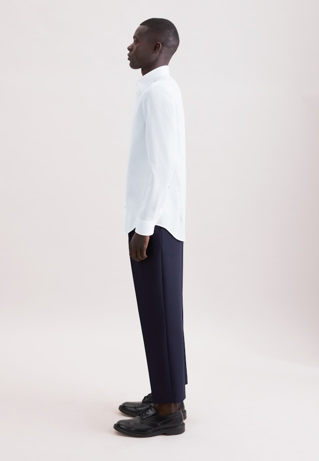 Shaped Business shirt Structure in Weiß |  Seidensticker Onlineshop