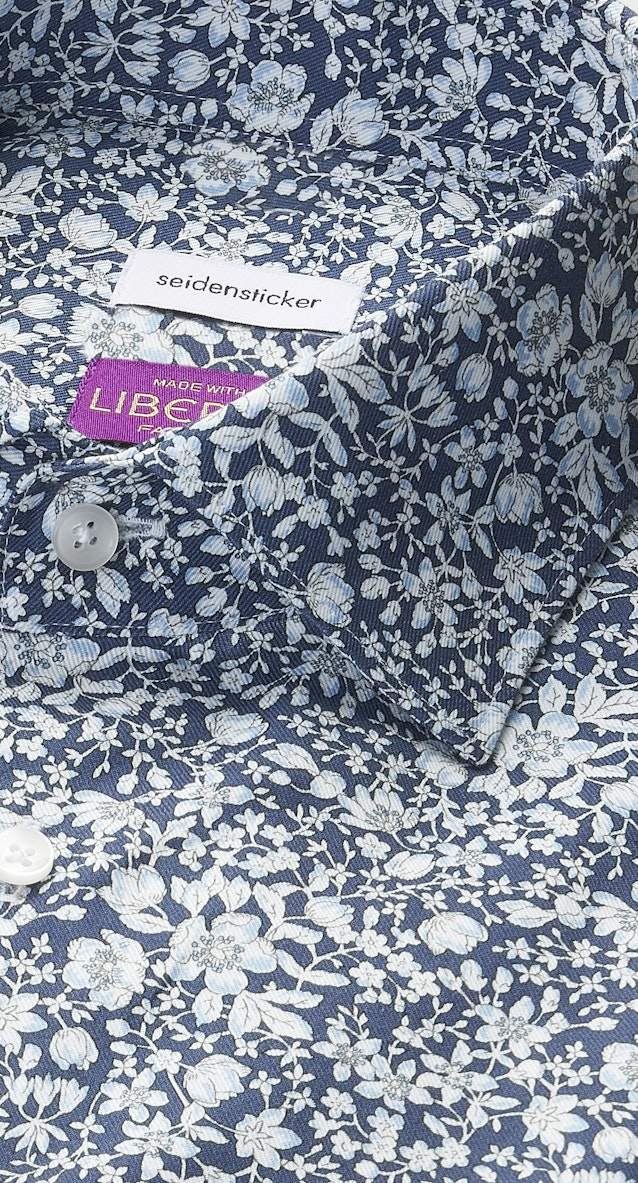 Slim Business Hemd Druck in Grau |  Seidensticker Onlineshop