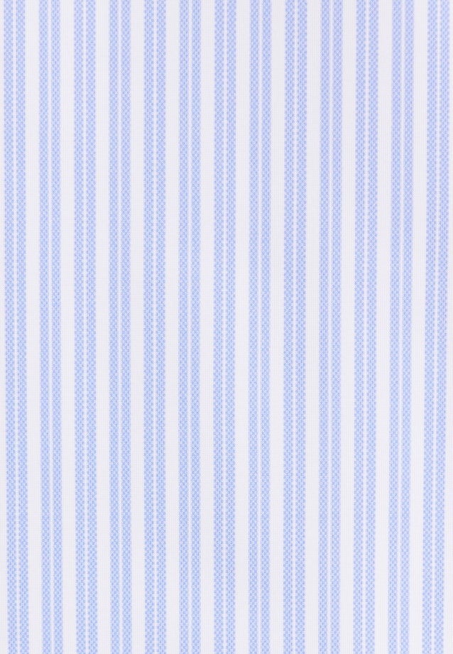 Slim Performance shirt Print in Mittelblau |  Seidensticker Onlineshop