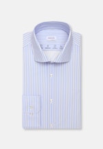 Slim Performance shirt Print in Mittelblau |  Seidensticker Onlineshop