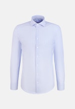 Slim Performance shirt Print in Mittelblau |  Seidensticker Onlineshop