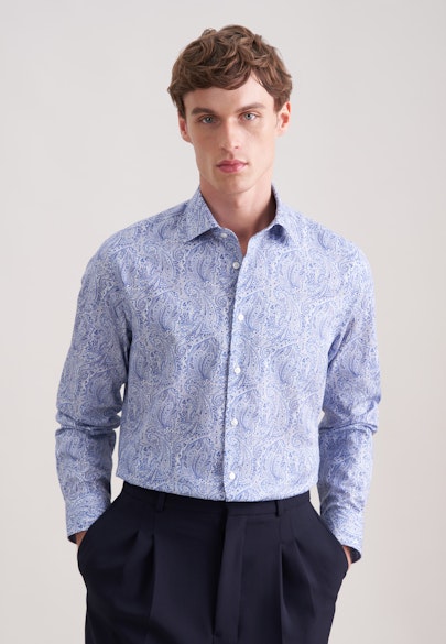 Shaped Chemise d'affaires Imprimé in Bleu Foncé | Seidensticker Onlineshop
