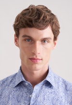 Shaped Business Hemd Druck in Dunkelblau |  Seidensticker Onlineshop