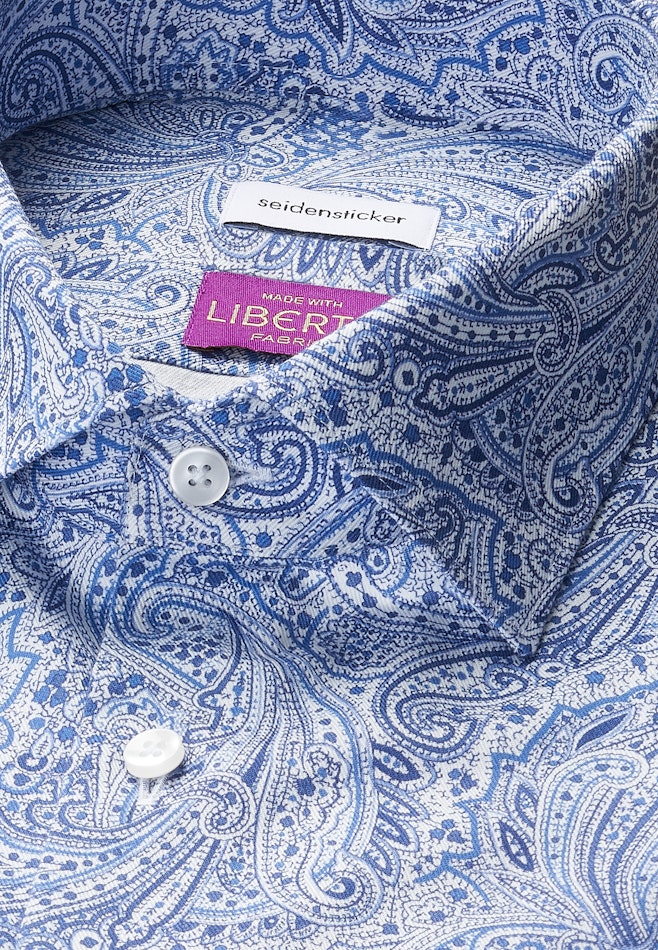 Shaped Chemise d'affaires Imprimé dans Bleu Foncé | Boutique en ligne Seidensticker