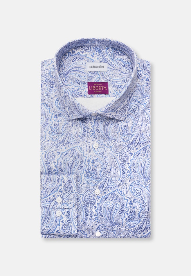Shaped Chemise d'affaires Imprimé dans Bleu Foncé | Boutique en ligne Seidensticker
