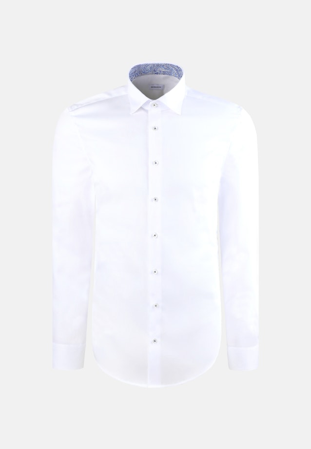 Slim Business Hemd Uni in Weiß |  Seidensticker Onlineshop