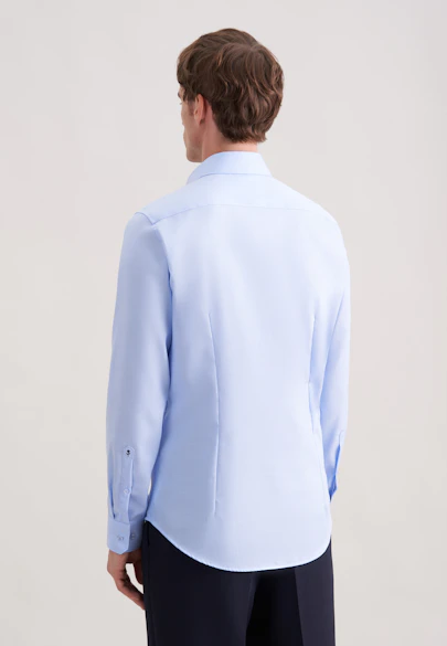 Slim Chemise d'affaires Uni in Bleu Moyen | Seidensticker Onlineshop