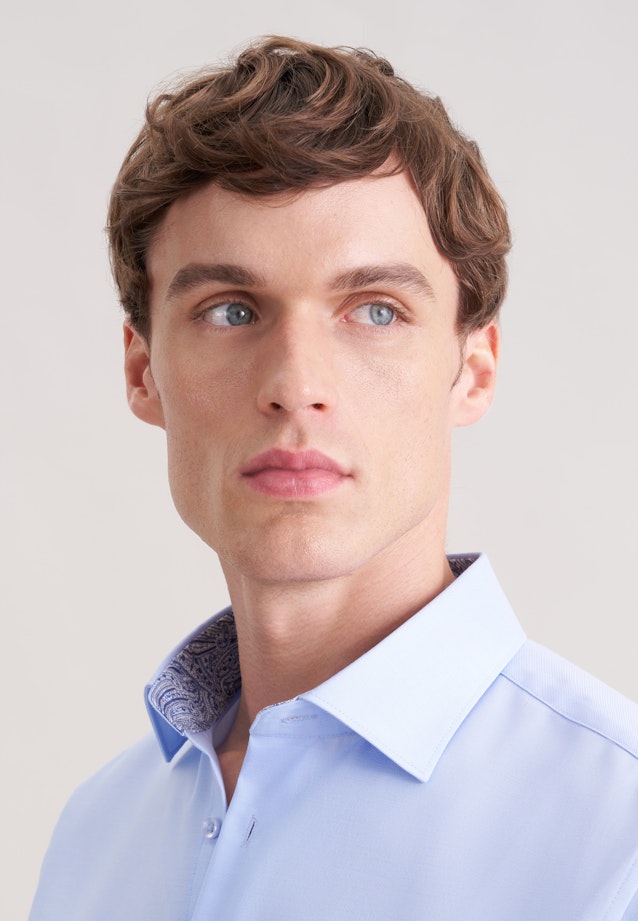 Slim Business Hemd Uni in Mittelblau |  Seidensticker Onlineshop