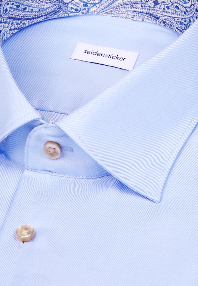 Slim Business Hemd Uni in Mittelblau | Seidensticker Onlineshop
