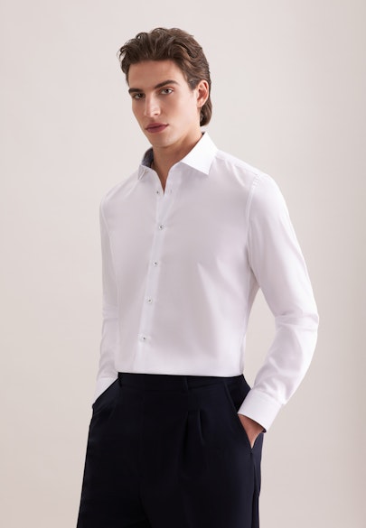 Shaped Chemise d'affaires Uni in Blanc | Seidensticker Onlineshop