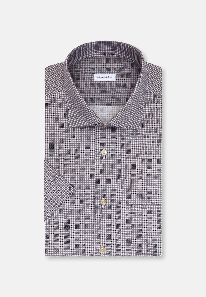 Regular Business Hemd Druck in Beige | Seidensticker Onlineshop