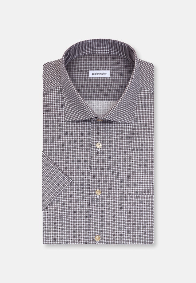 Regular Business Hemd Druck in Beige |  Seidensticker Onlineshop