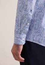 Regular Business Hemd Druck in Dunkelblau |  Seidensticker Onlineshop