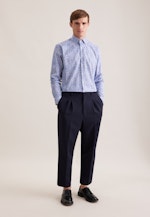 Regular Business Hemd Druck in Dunkelblau |  Seidensticker Onlineshop