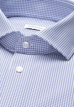 Slim Performance-Hemd Druck in Mittelblau |  Seidensticker Onlineshop