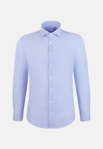 Slim Performance-Hemd Druck in Mittelblau |  Seidensticker Onlineshop