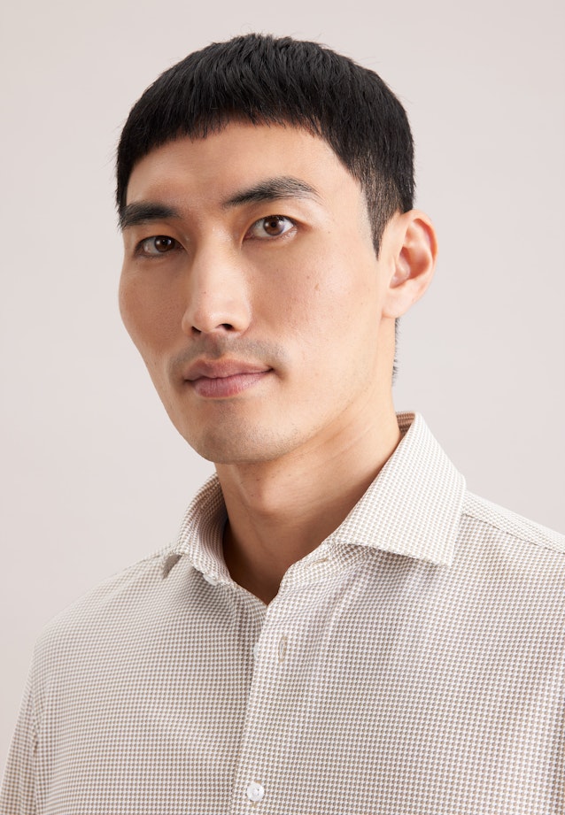 Slim Performance-Hemd Druck in Grün |  Seidensticker Onlineshop