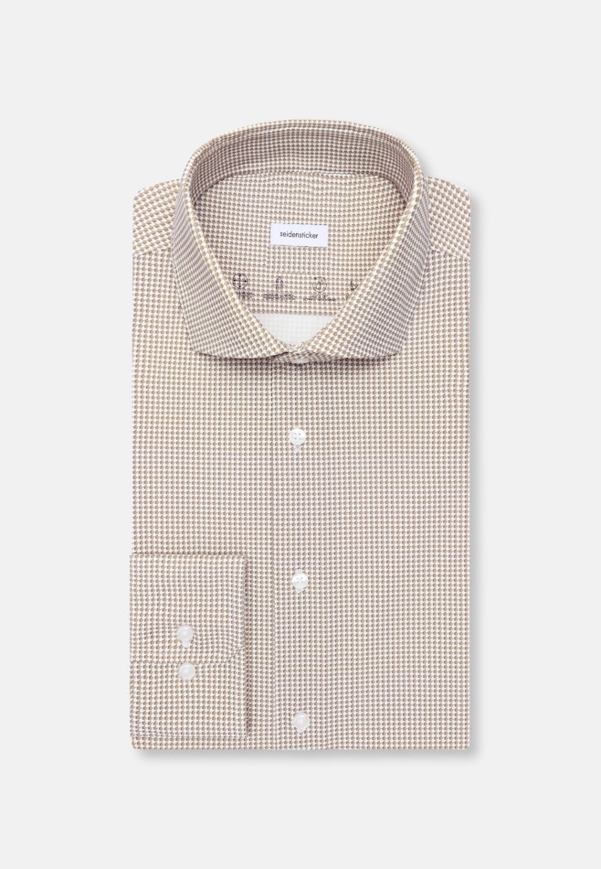 Slim Performance-Hemd Druck in Grün | Seidensticker Onlineshop