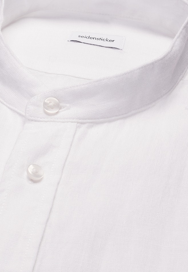 Slim Chemise en lin Uni dans Blanc | Boutique en ligne Seidensticker