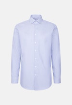 Regular Business Hemd Gestreift in Mittelblau |  Seidensticker Onlineshop