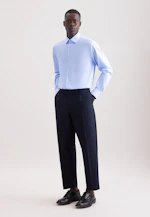 Regular Business Hemd Uni in Mittelblau |  Seidensticker Onlineshop