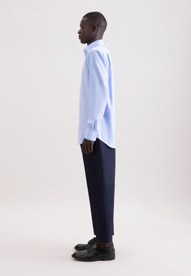 Regular Business Hemd Uni in Mittelblau |  Seidensticker Onlineshop