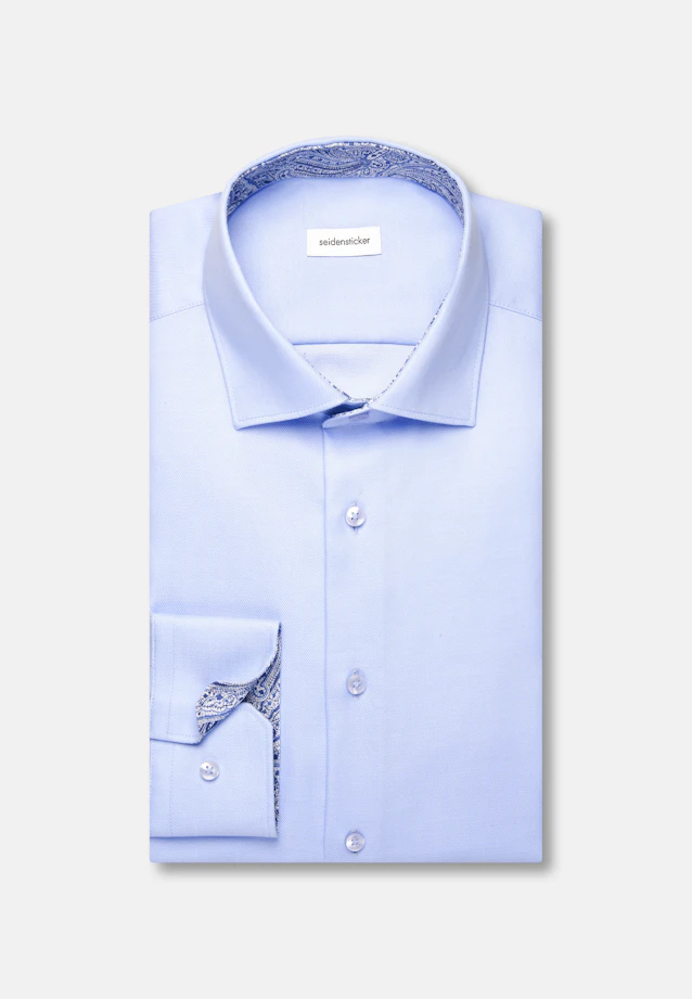 Regular Business Hemd Uni in Mittelblau |  Seidensticker Onlineshop