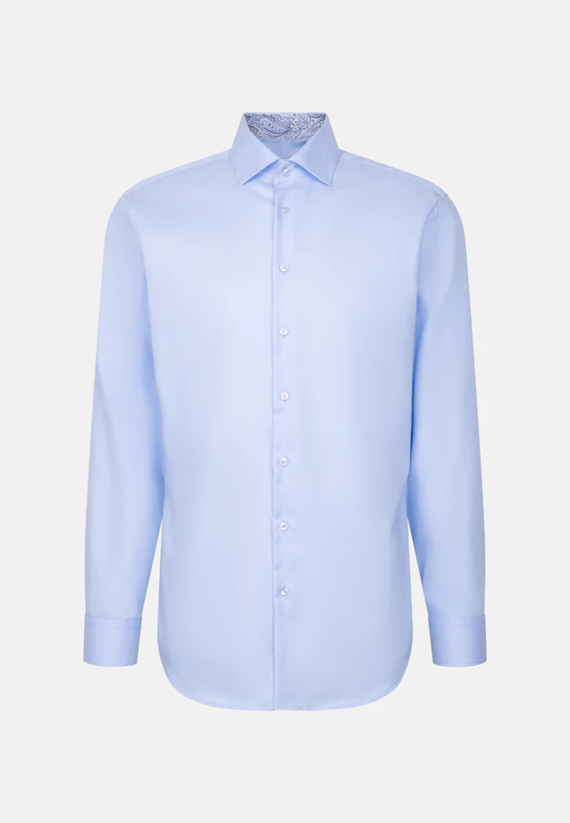 Regular Business Hemd Uni in Mittelblau |  Seidensticker Onlineshop