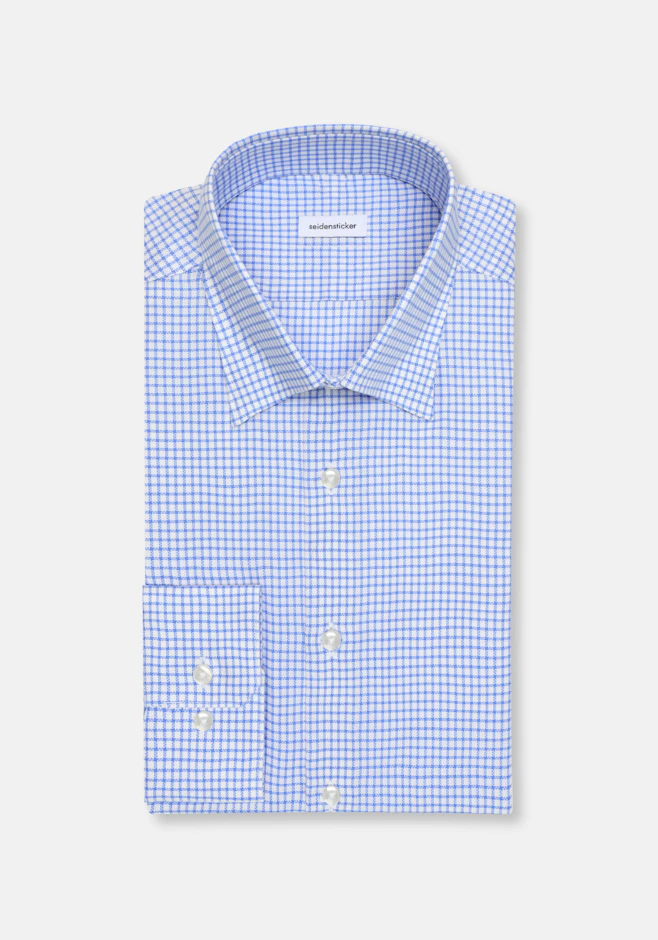 Shaped Chemise d'affaires carreaux dans Bleu Clair | Boutique en ligne Seidensticker