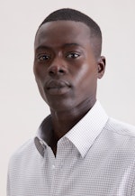 Shaped Business Hemd Karo in Beige |  Seidensticker Onlineshop