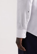 Shaped Business Hemd Karo in Beige |  Seidensticker Onlineshop