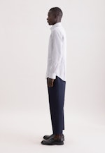 Shaped Business Hemd Karo in Beige |  Seidensticker Onlineshop