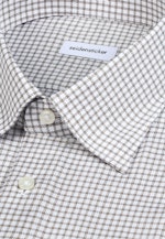 Shaped Business Hemd Karo in Beige |  Seidensticker Onlineshop