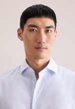 Slim Business Hemd Gestreift in Mittelblau |  Seidensticker Onlineshop