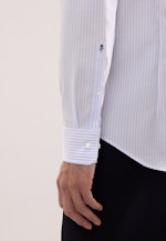 Slim Business Hemd Gestreift in Mittelblau |  Seidensticker Onlineshop